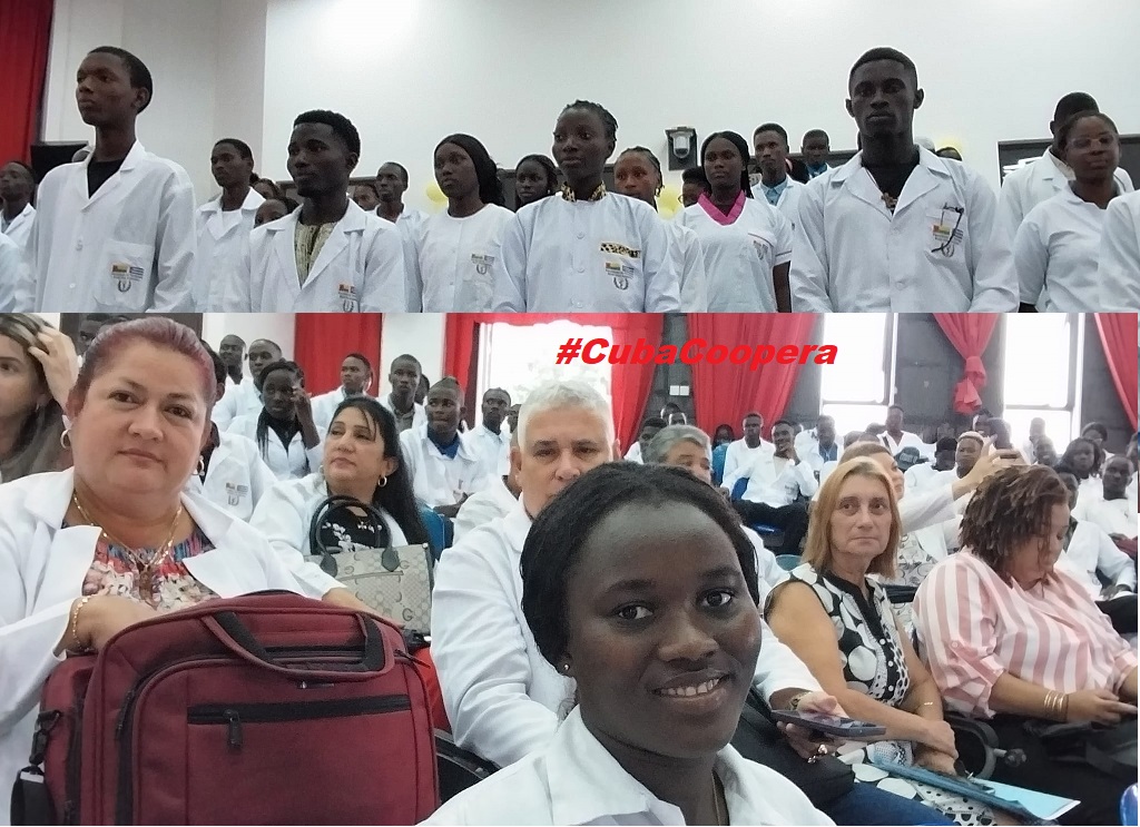 Inicio del curso escolar 2024-2025 en la Facultad de Medicina Raúl Díaz Arguelles García en Guinea Bissauea Bissau