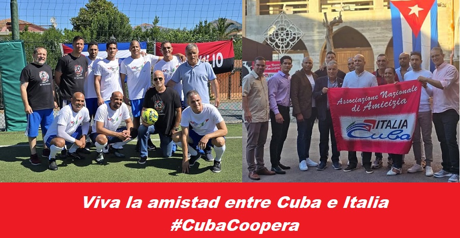 Alegría, deporte y hermandad entre italianos y cubanos 
