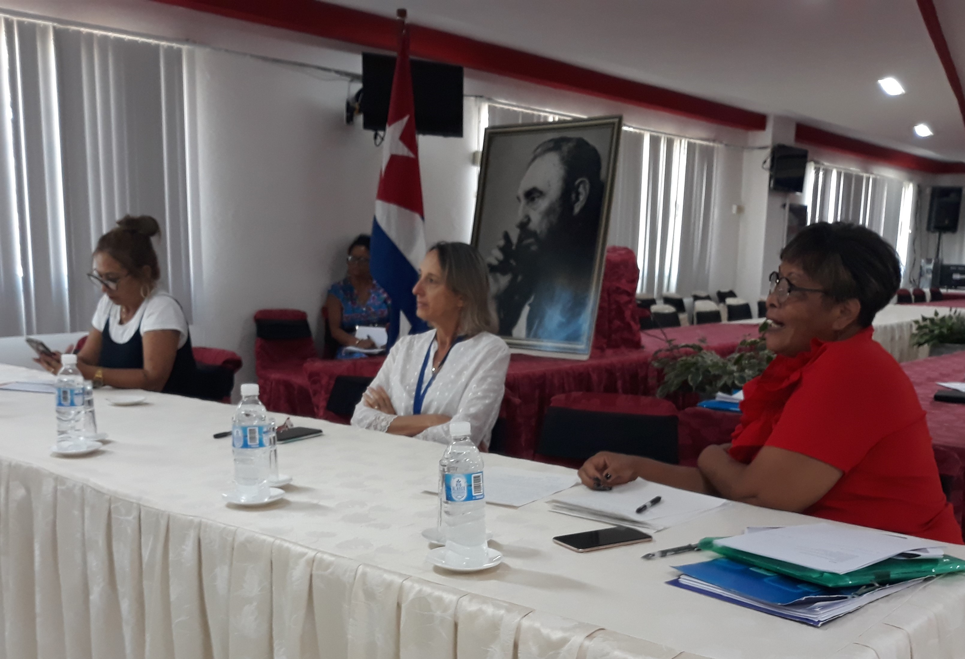 Doctora Marlem Tang; Lic. Iliana Gozález  Pino; Lic. Yoania Peña