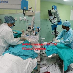 Profesionales de la misión médica “Operación Milagros